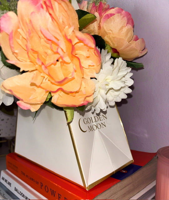 DOVE - Silk Floral Purse Arrangement