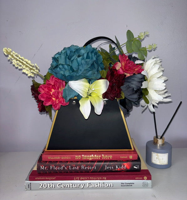 NIOR - Silk Floral Purse Arrangment
